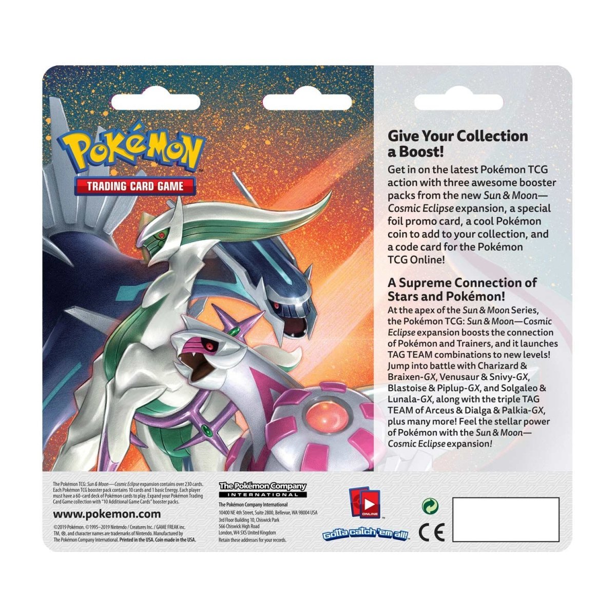 Pokémon TCG: Cosmic Eclipse Victini 3-Pack Blister