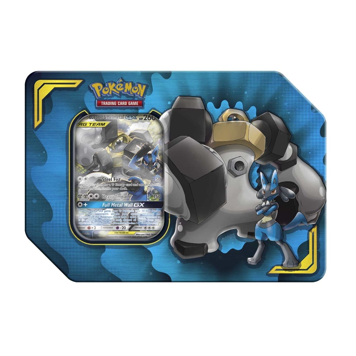 Pokémon TCG: Power Partnership Lucario & Melmetal-GX Tin