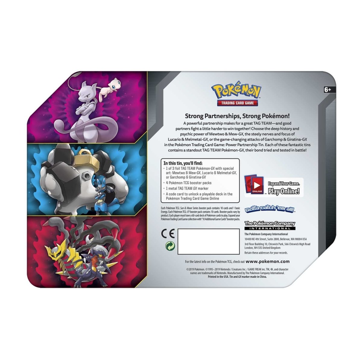 Pokémon TCG: Power Partnership Lucario & Melmetal-GX Tin