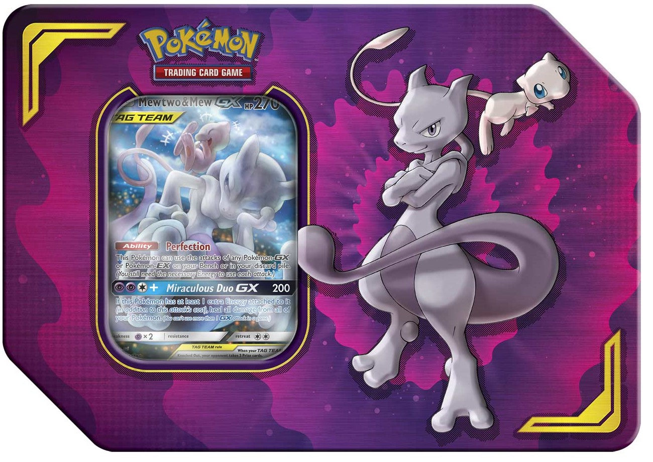 Pokémon TCG: Power Partnership Mewtwo & Mew-GX Tin