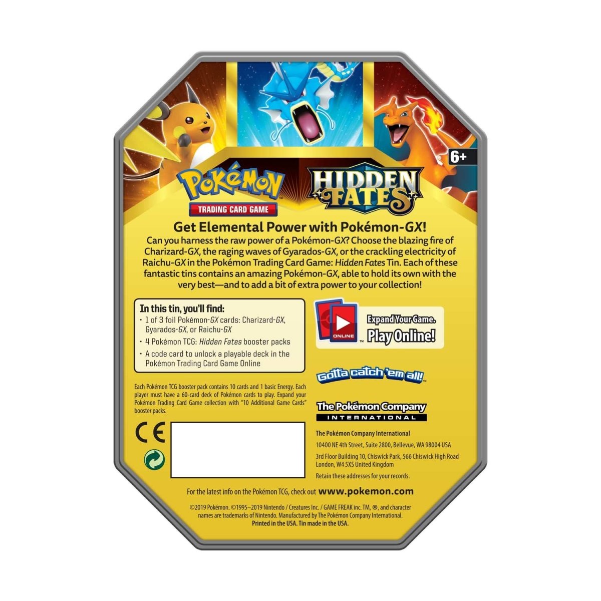 Pokémon TCG: Hidden Fates Gyarados-GX Tin