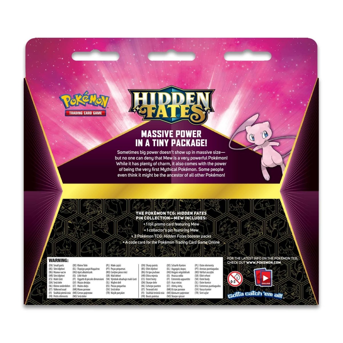 Pokémon TCG: Hidden Fates Pin Collection—Mew