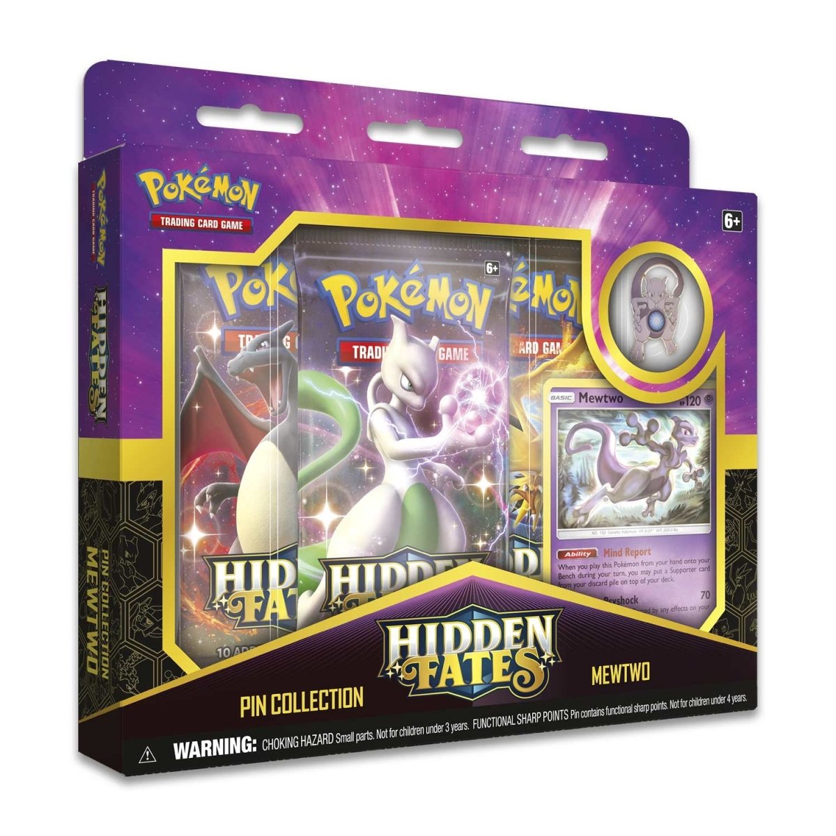 Pokémon TCG: Hidden Fates Pin Collection—Mewtwo