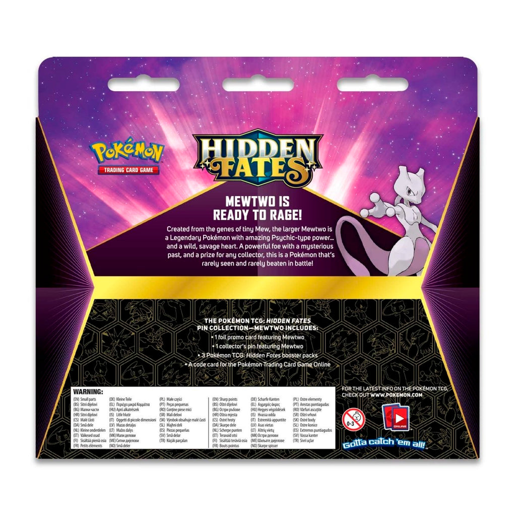 Pokémon TCG: Hidden Fates Pin Collection—Mewtwo