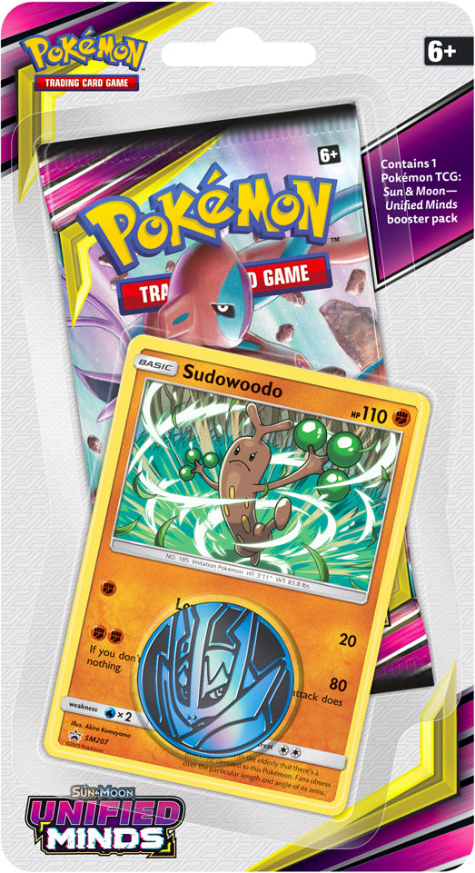 Pokémon TCG: Unified Minds Sudowoodo 1-Pack Blister