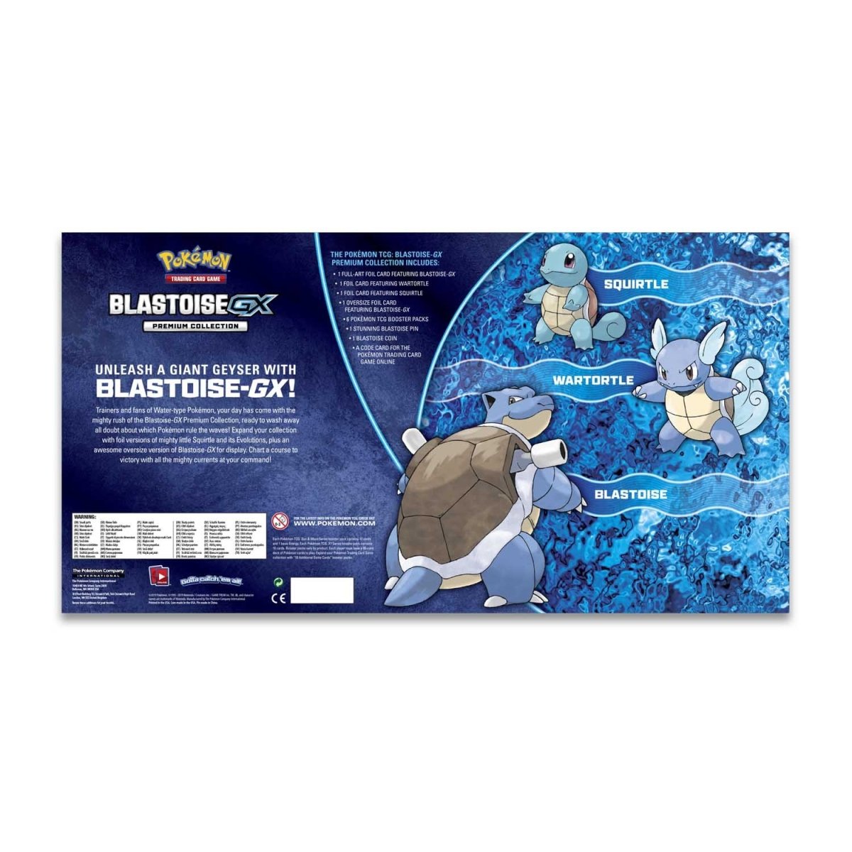 Pokémon TCG: Blastoise-GX Premium Collection