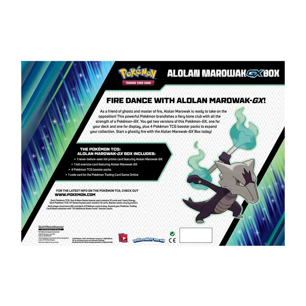 Pokémon TCG: Alolan Marowak-GX Box