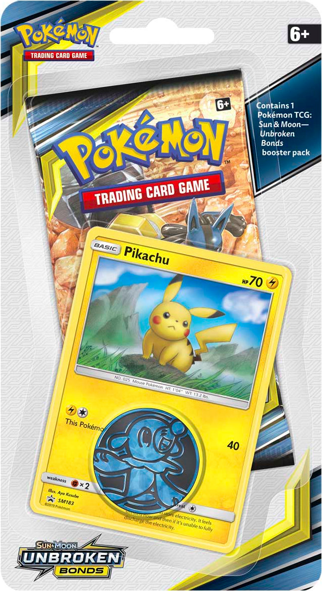 Pokémon TCG: Unbroken Bonds Pikachu 1-Pack Blister