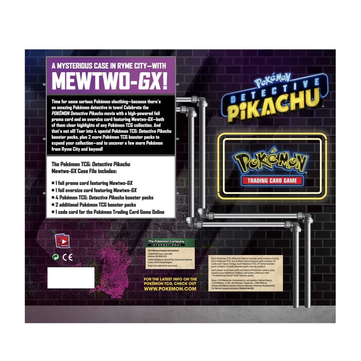 Pokémon TCG: Detective Pikachu Mewtwo-GX Case File