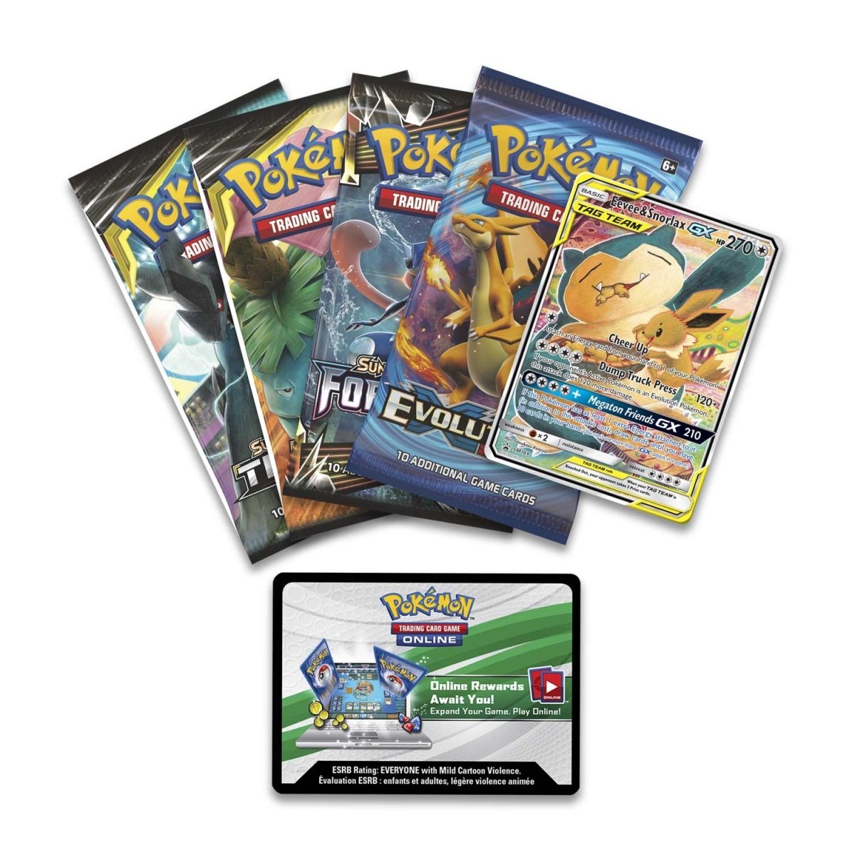 Pokémon TCG: TAG TEAM Eevee & Snorlax-GX Tin