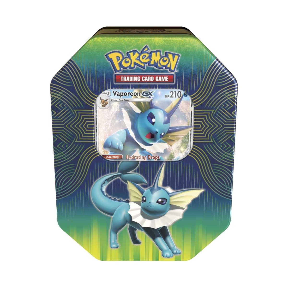Pokémon TCG: Elemental Power Vaporeon-GX Tin