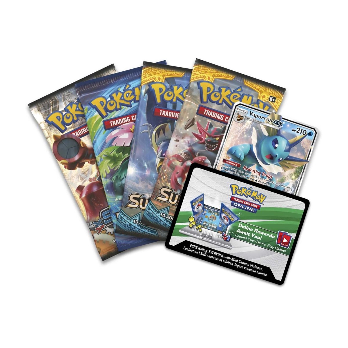 Pokémon TCG: Elemental Power Vaporeon-GX Tin