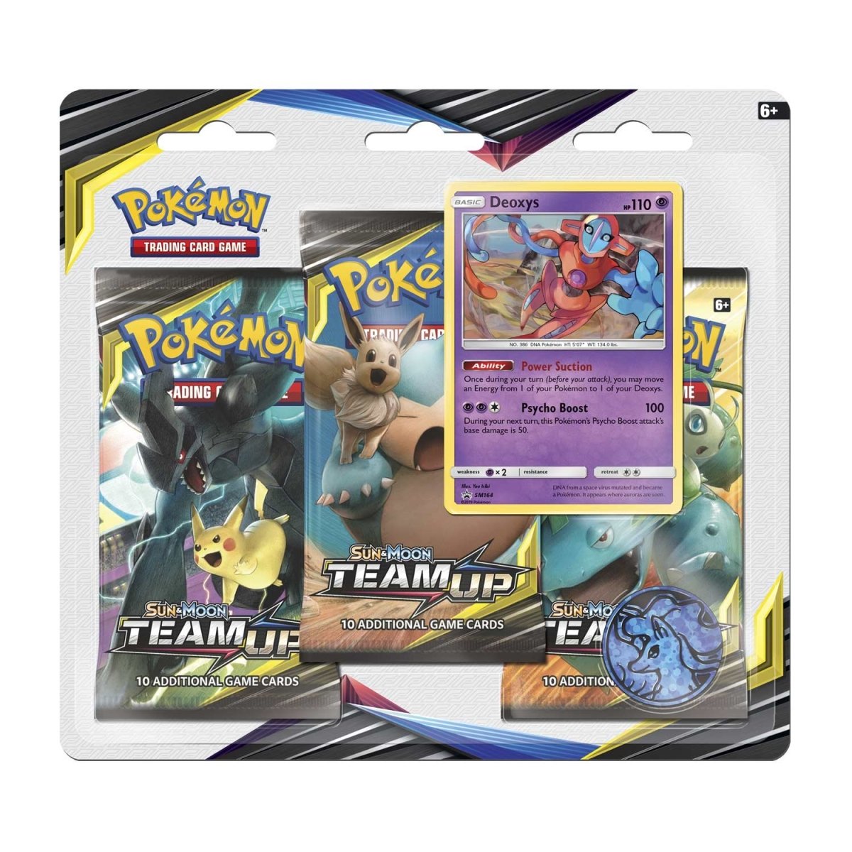Pokémon TCG: Team Up Deoxys 3-Pack Blister