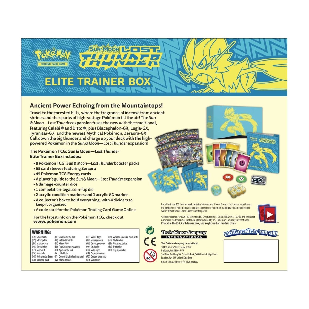 Pokémon TCG: Lost Thunder Elite Trainer Box