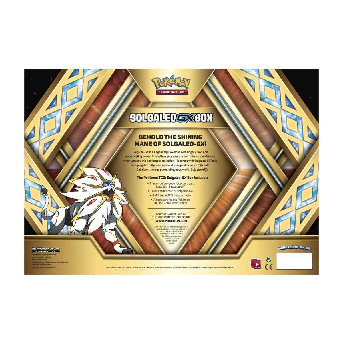 Pokémon TCG: Solgaleo-GX Box
