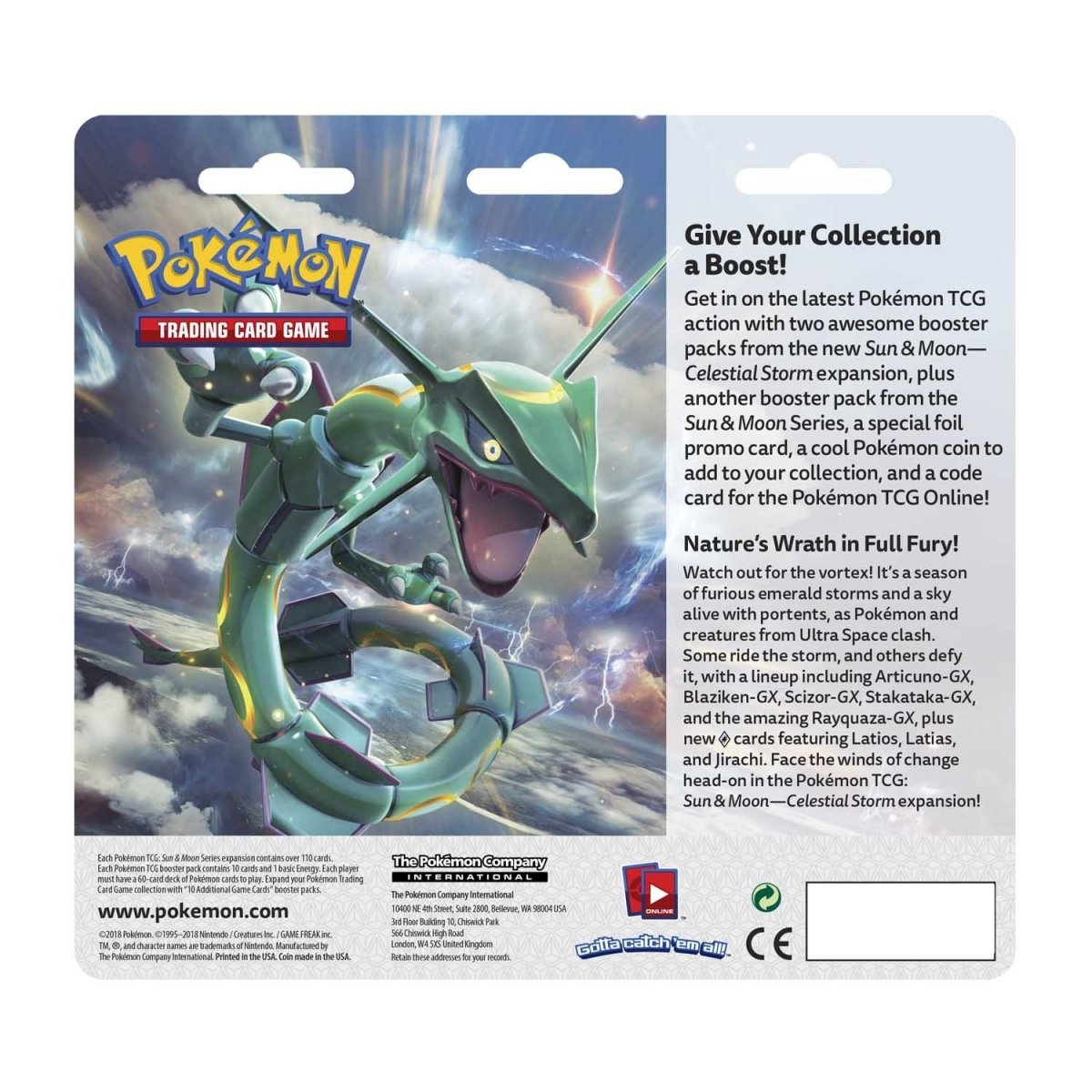 Pokémon TCG: Celestial Storm Tapu Koko 3-Pack Blister