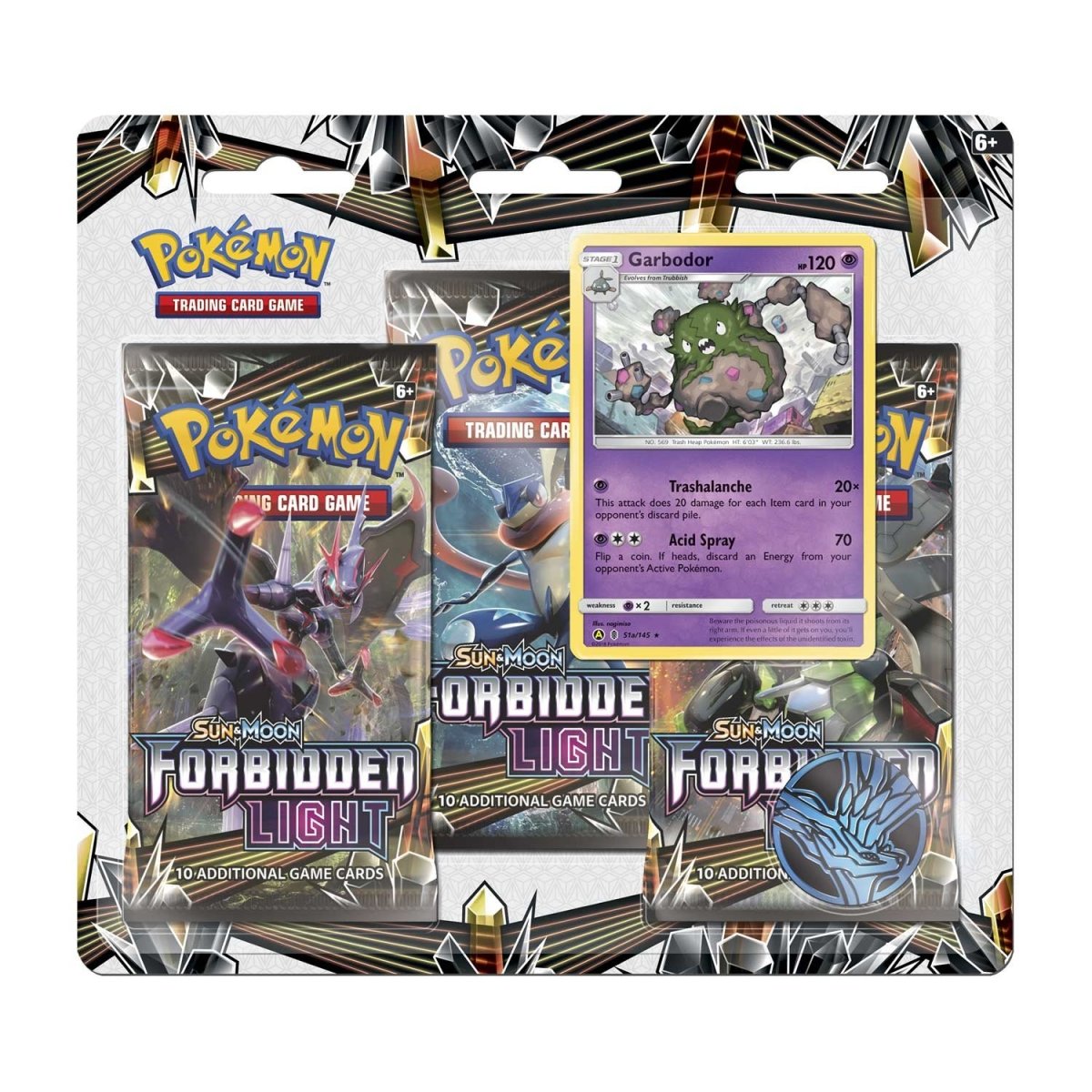 Pokémon TCG: Forbidden Light Garbodor 3-Pack Blister