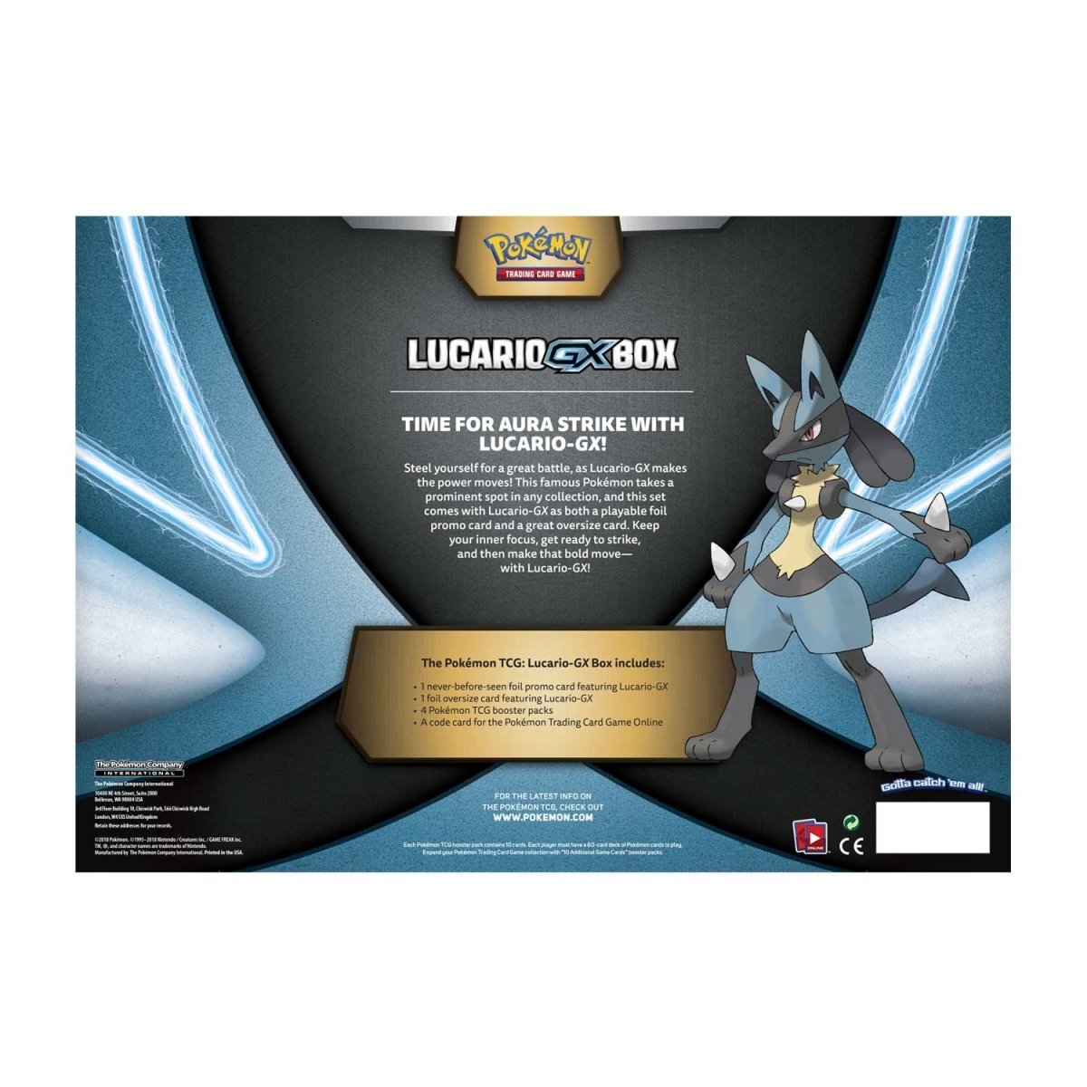 Pokémon TCG: Lucario-GX Box