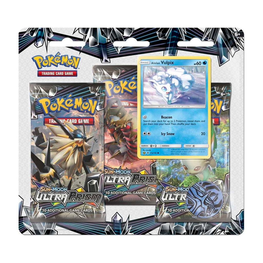 Pokémon TCG: Ultra Prism Alolan Vulpix 3-Pack Blister
