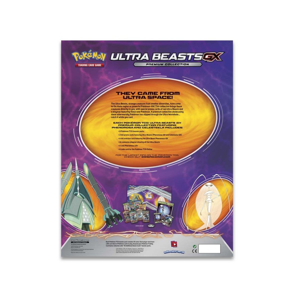 Pokémon TCG: Ultra Beasts GX Premium Collection—Pheromosa & Celesteela
