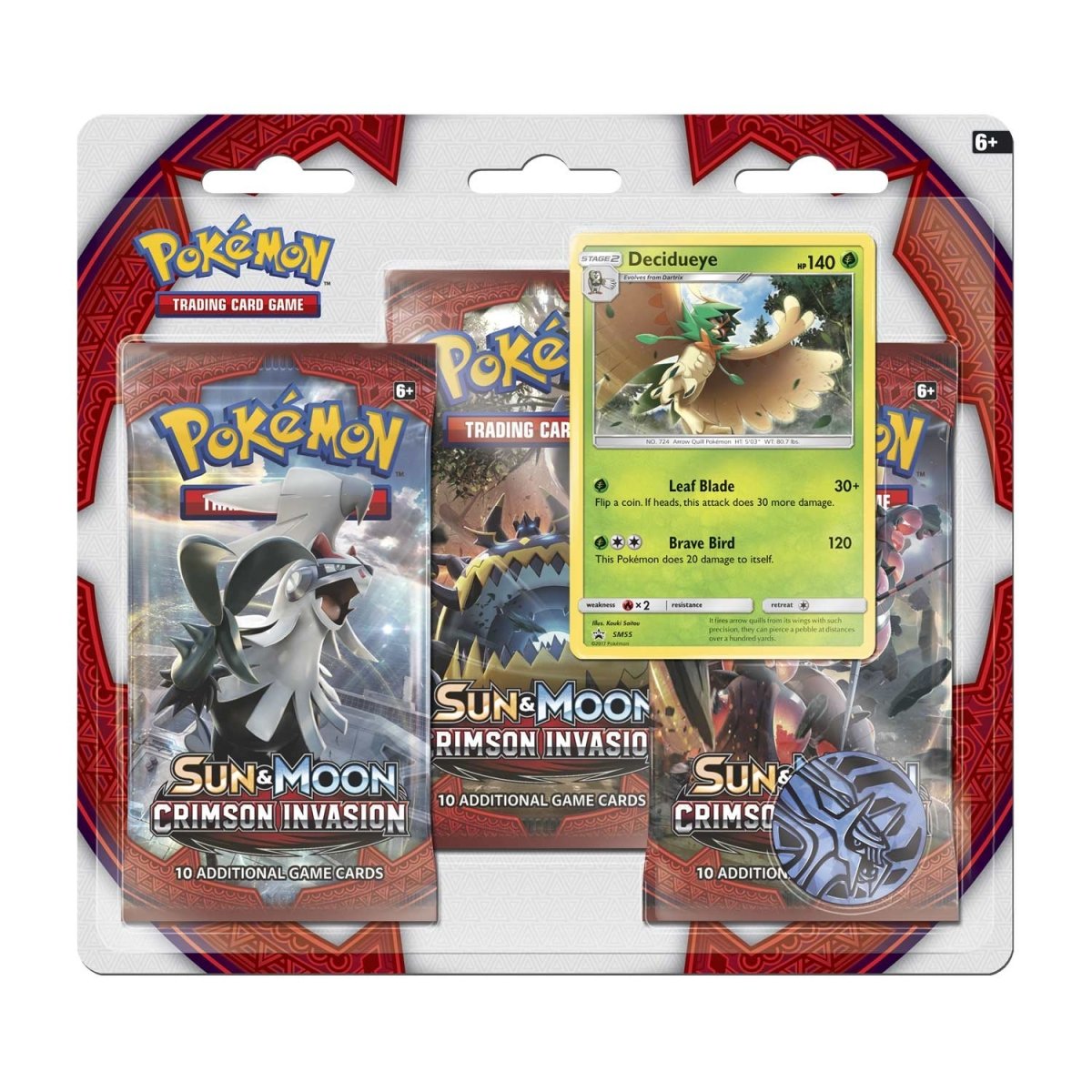 Pokémon TCG: Crimson Invasion Decidueye 3-Pack Blister