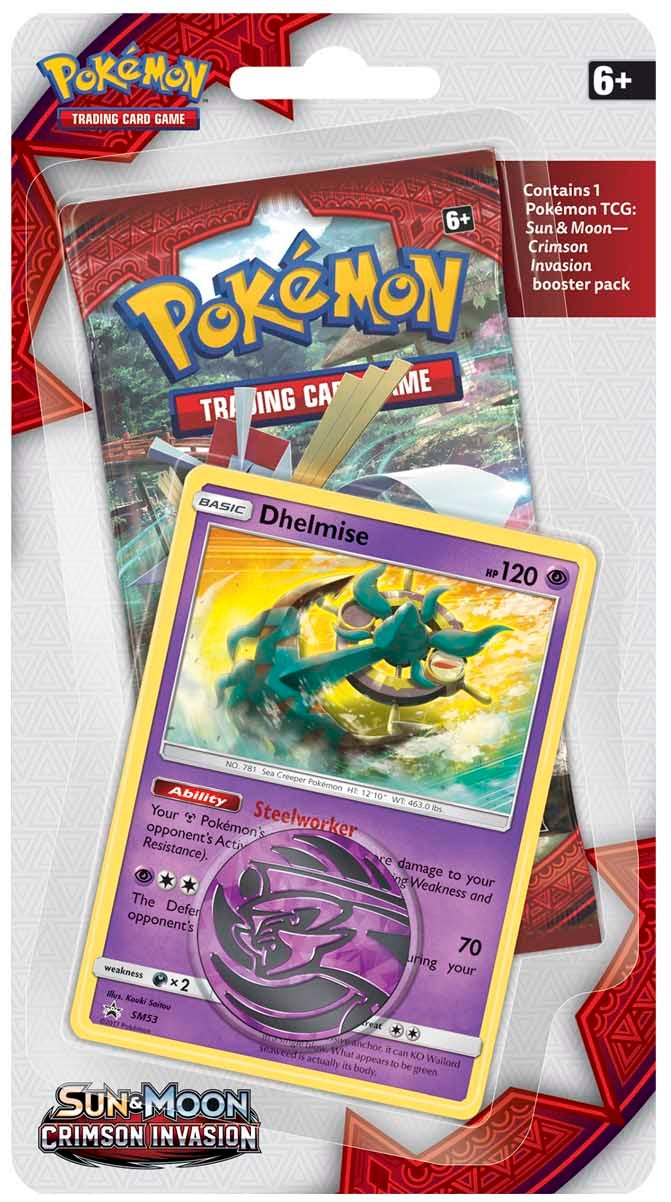 Pokémon TCG: Crimson Invasion Dhelmise 1-Pack Blister