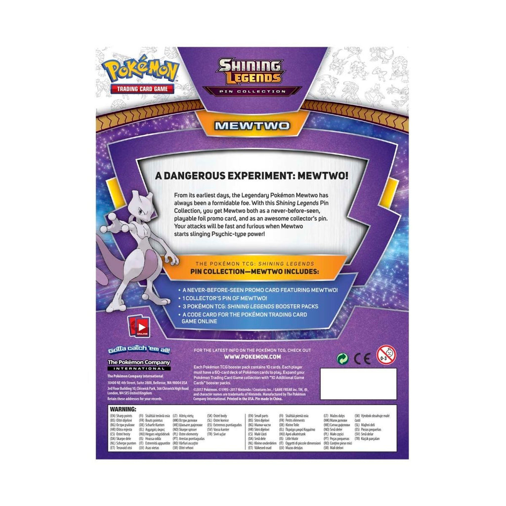 Pokémon TCG: Shining Legends Pin Collection—Mewtwo