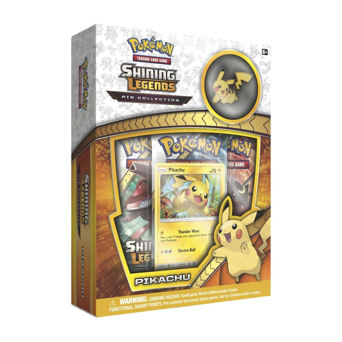 Pokémon TCG: Shining Legends Pin Collection—Pikachu
