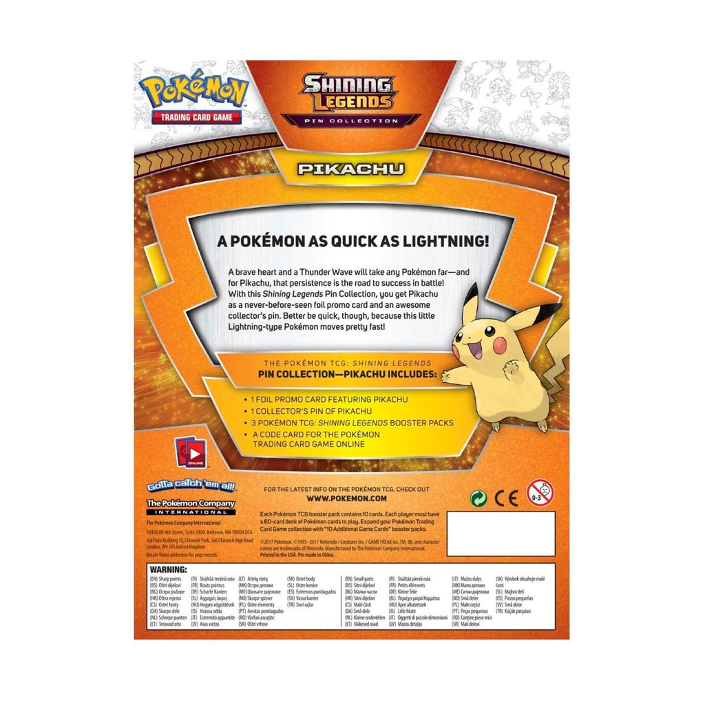 Pokémon TCG: Shining Legends Pin Collection—Pikachu