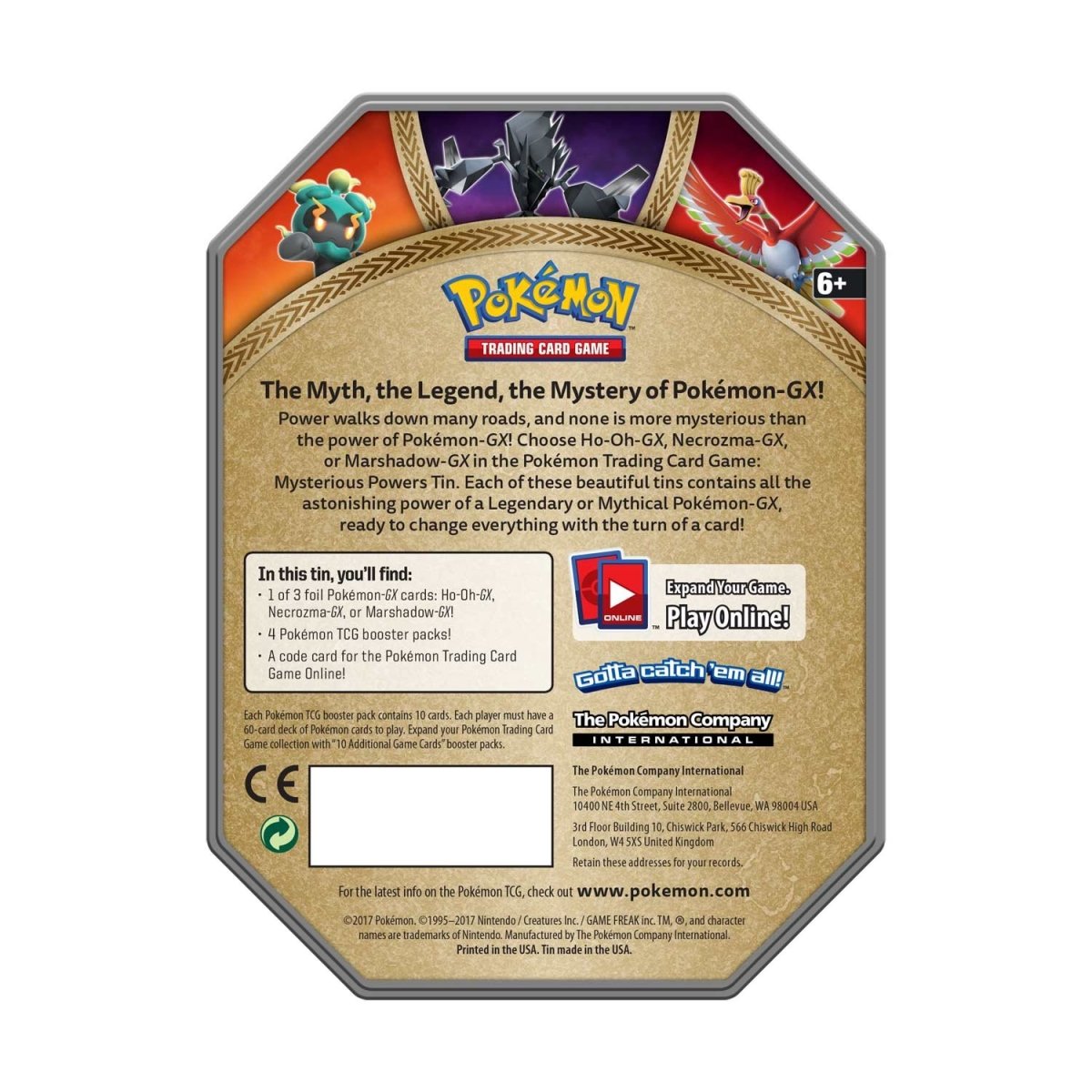 Pokémon TCG: Mysterious Powers Marshadow-GX Tin