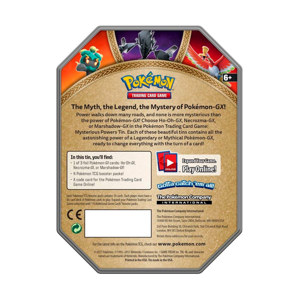 Pokémon TCG: Mysterious Powers Ho-Oh-GX Tin