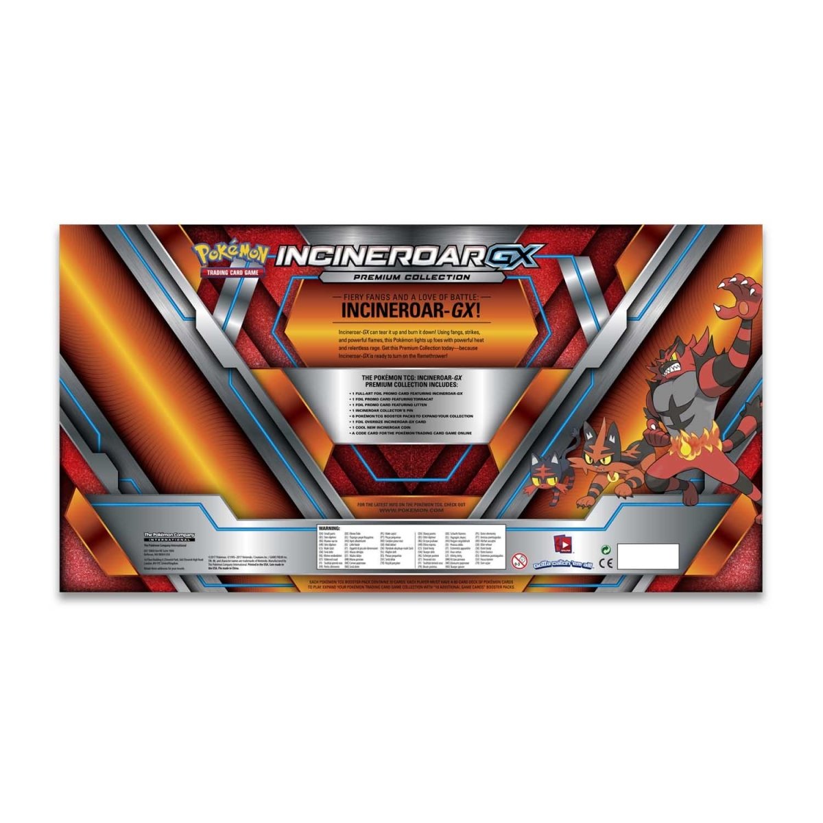 Pokémon TCG: Incineroar-GX Premium Collection