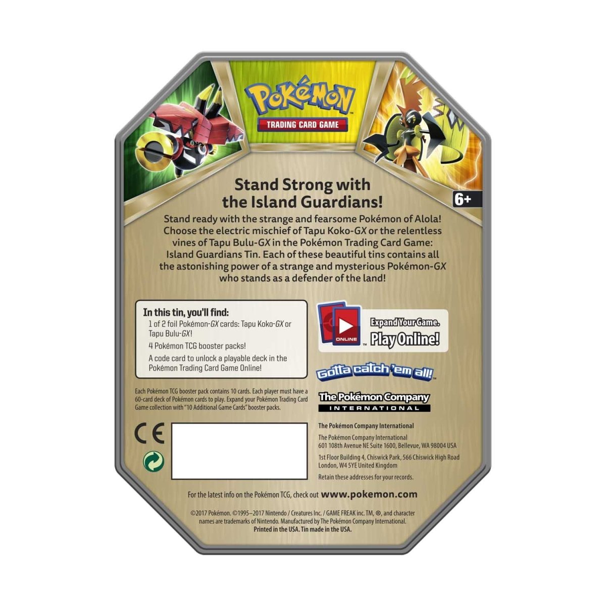 Pokémon TCG: Island Guardians Tapu Koko-GX Tin