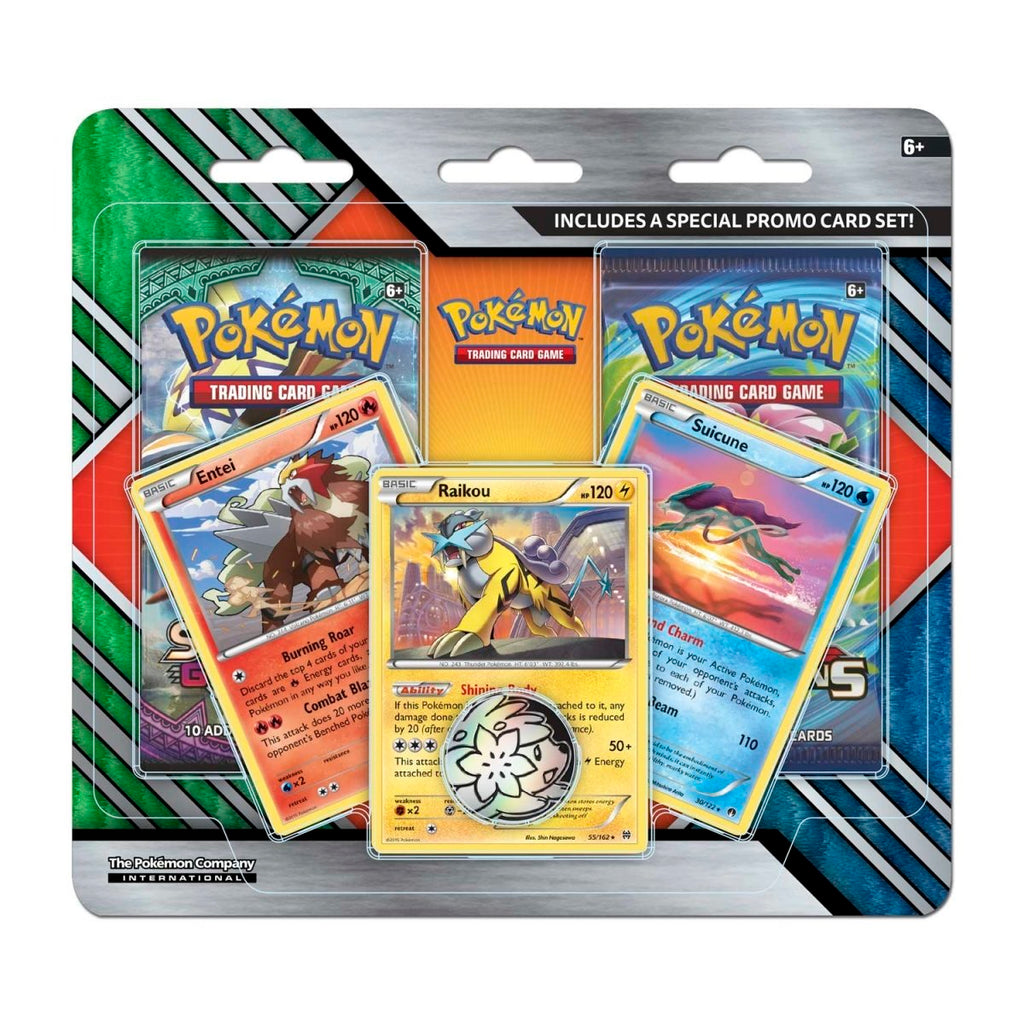 Pokémon TCG: 2-Pack Blister Entei, Raikou & Suicune