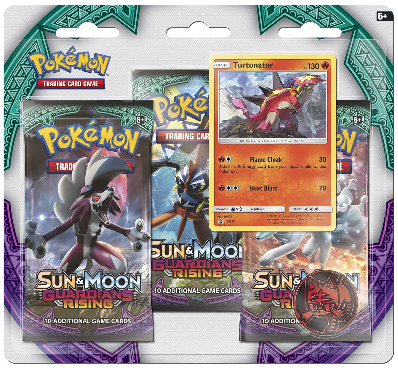 Pokémon TCG: Guardians Rising Turtonator 2-Pack Blister