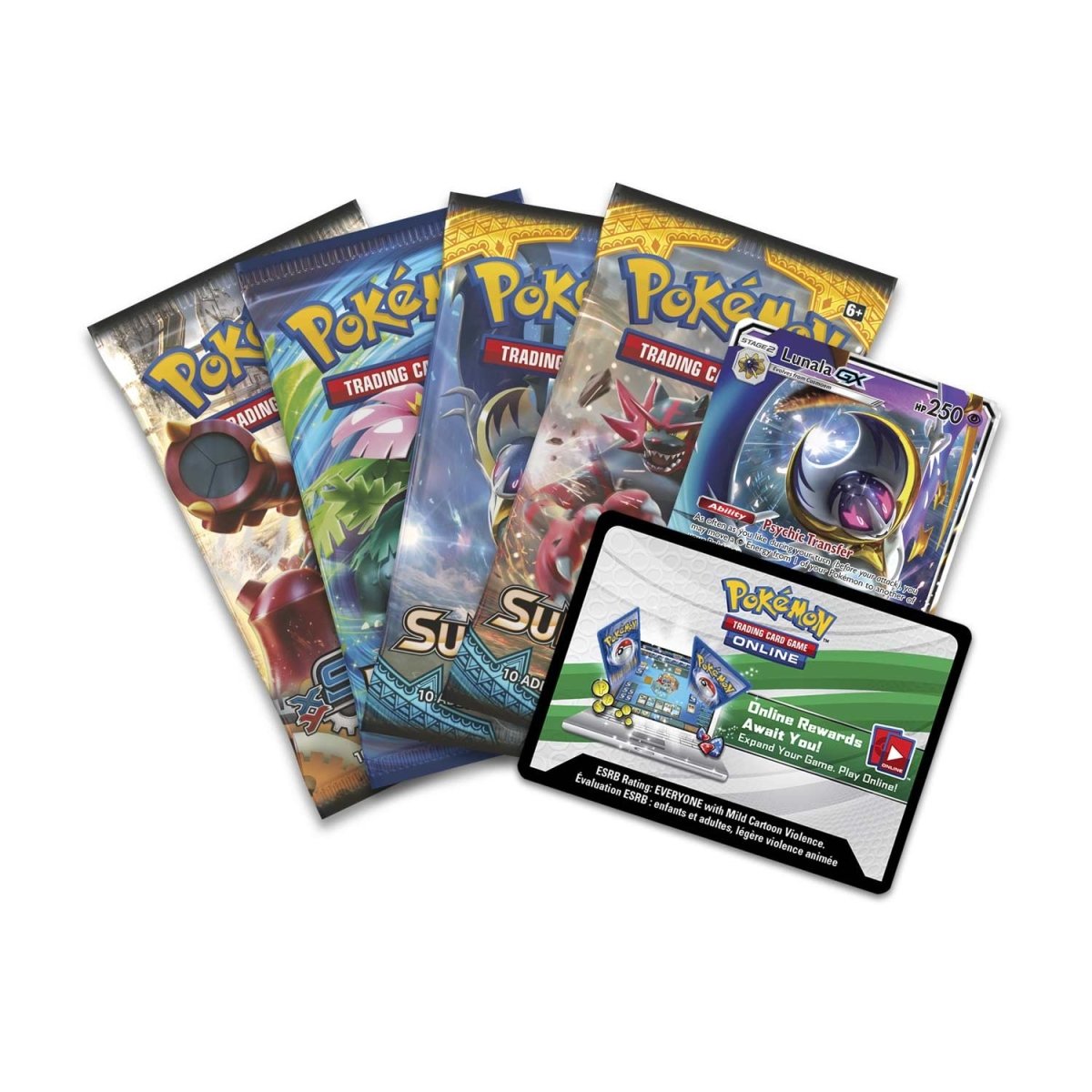 Pokémon TCG: Legends of Alola Lunala-GX Tin