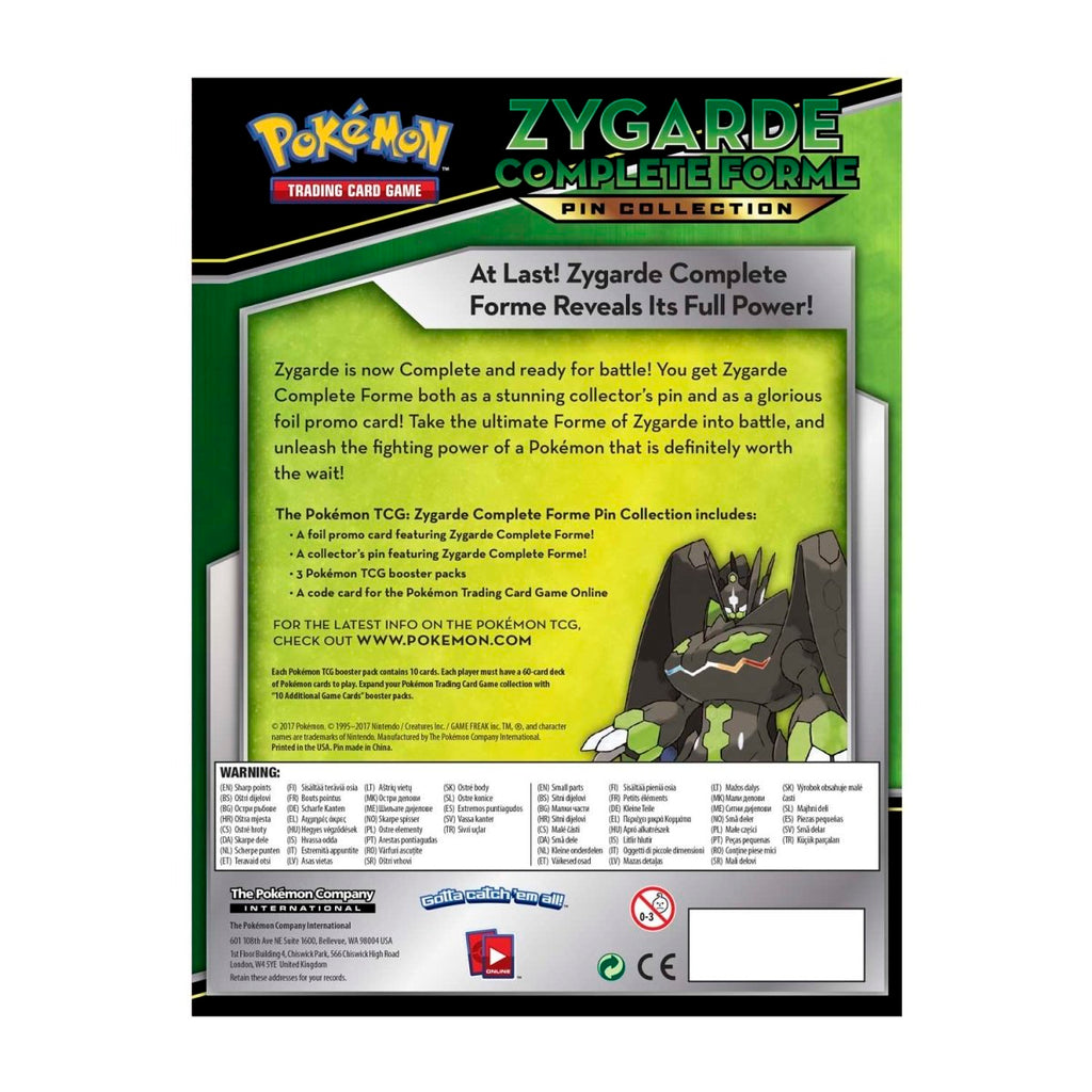 Pokémon TCG: Zygarde Complete Forme Pin Collection