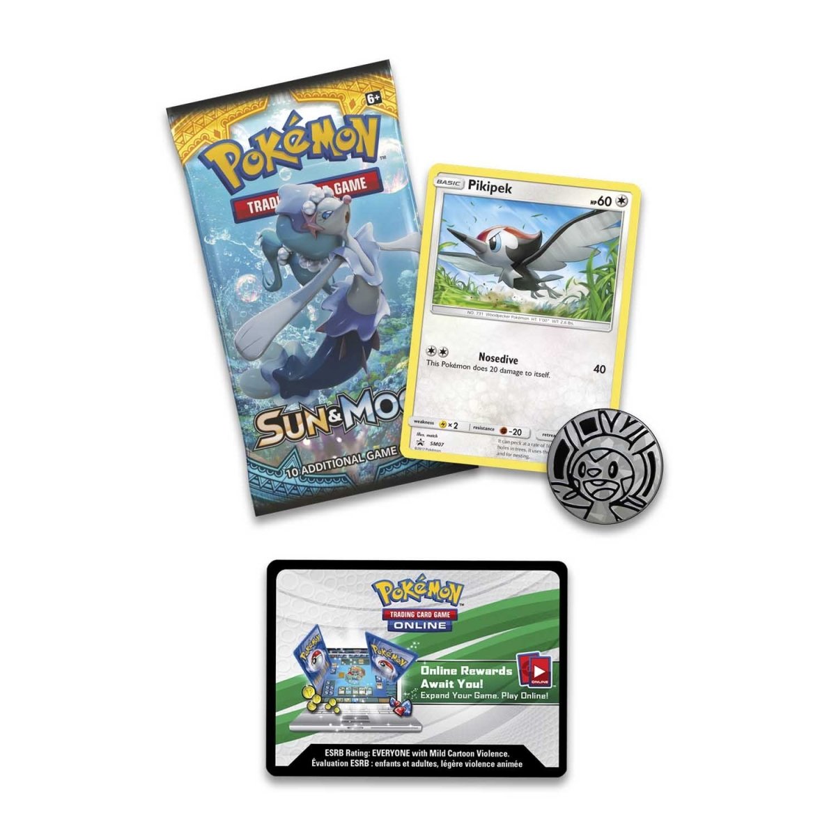 Pokémon TCG: Sun & Moon Pikipek 1-Pack Blister