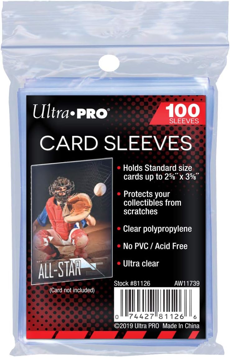 Ultra PRO 100ct PENNY SLEEVES® 2.5" x 3.5" Soft Trading Card Protectors