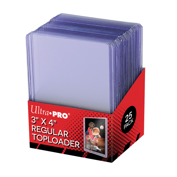 Ultra PRO 3" x 4" Clear Regular TOPLOADER® Sleeves (25ct) for Standard Size Cards