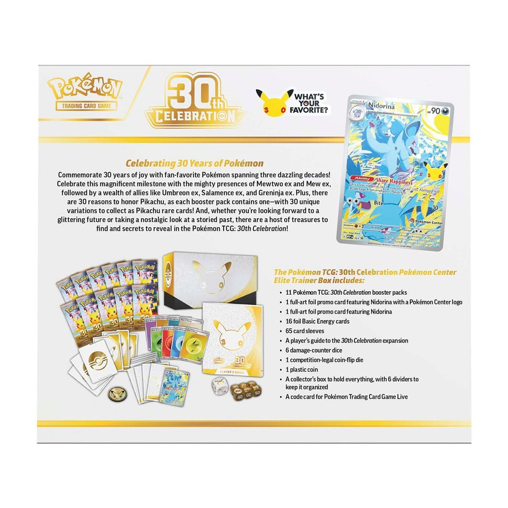 Pokémon TCG: 30th Celebration Pokémon Center Elite Trainer Box
