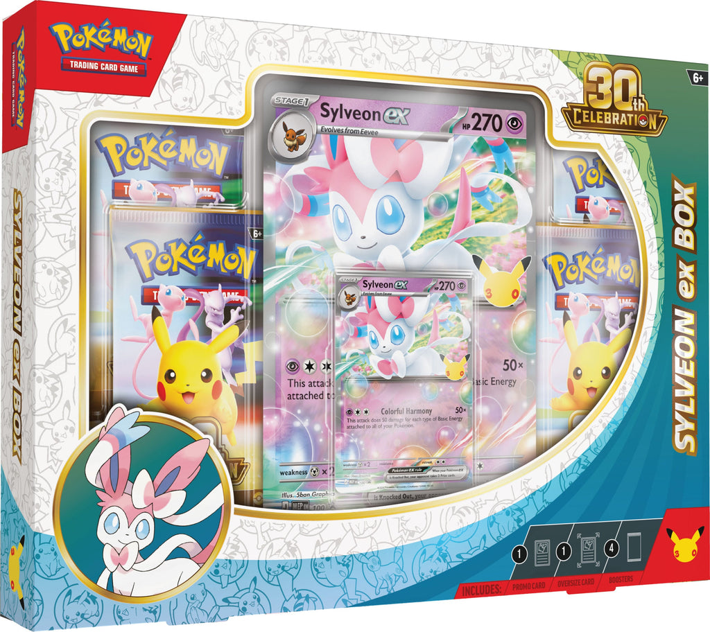 Pokémon TCG: 30th Celebration Sylveon ex Box