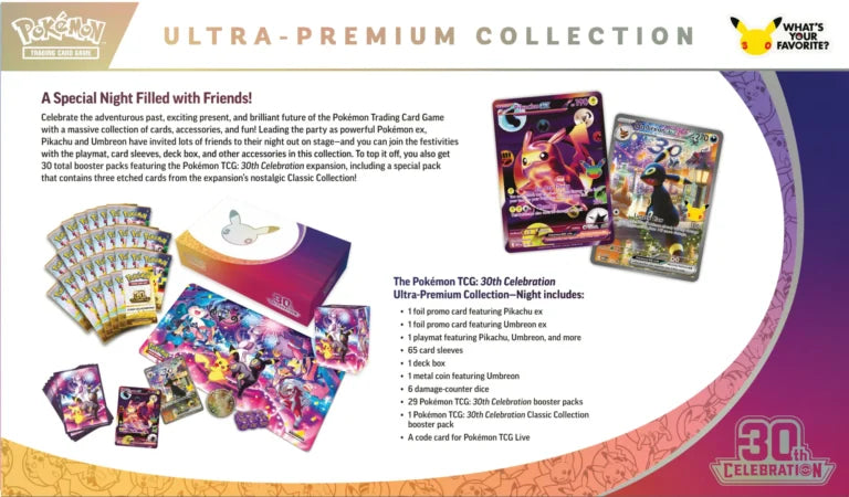 Pokémon TCG: 30th Celebration Ultra-Premium Collection—Night