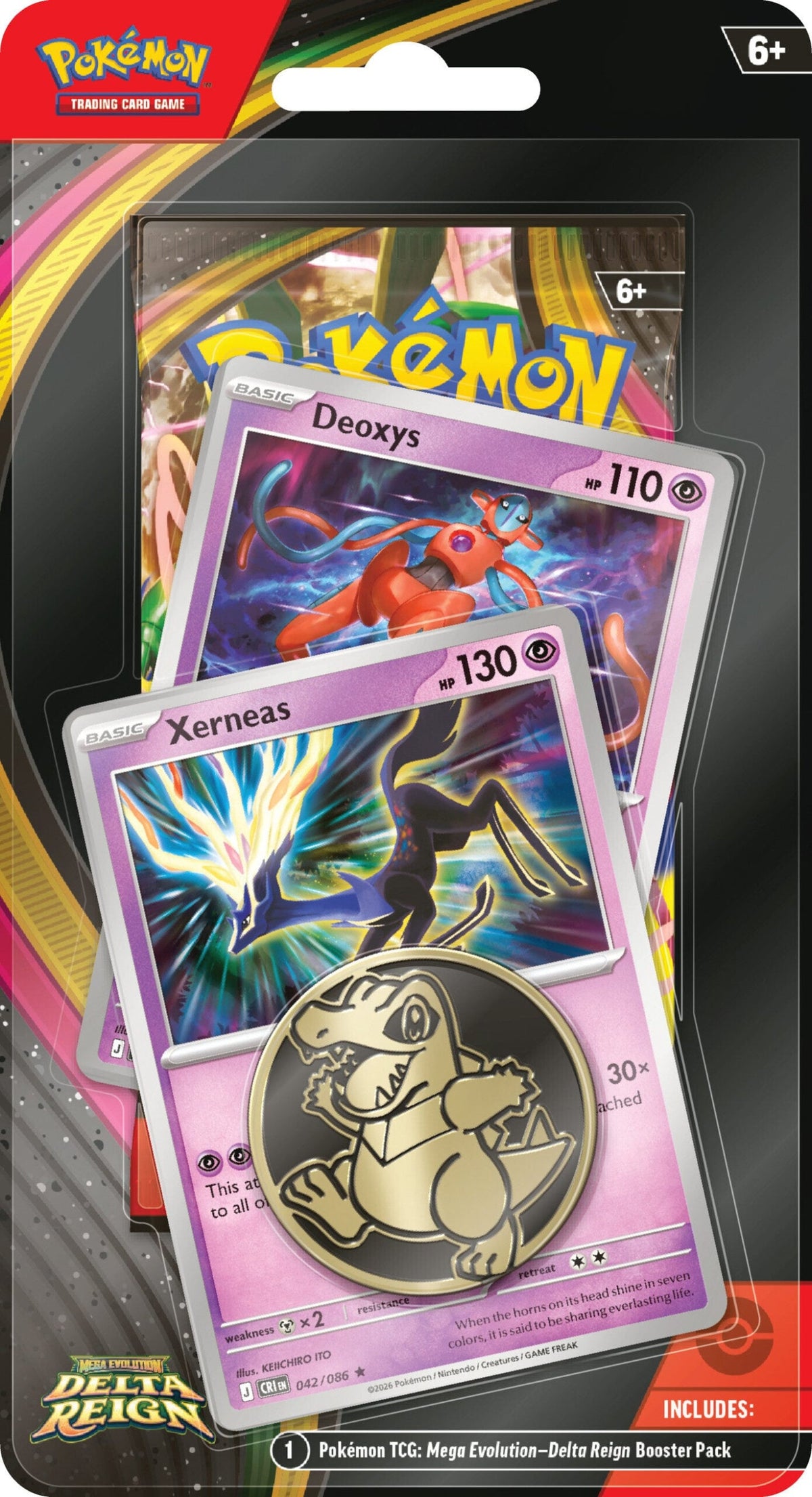 Pokémon TCG: Delta Reign 1-Pack Checklane Blister (Xerneas & Deoxys)
