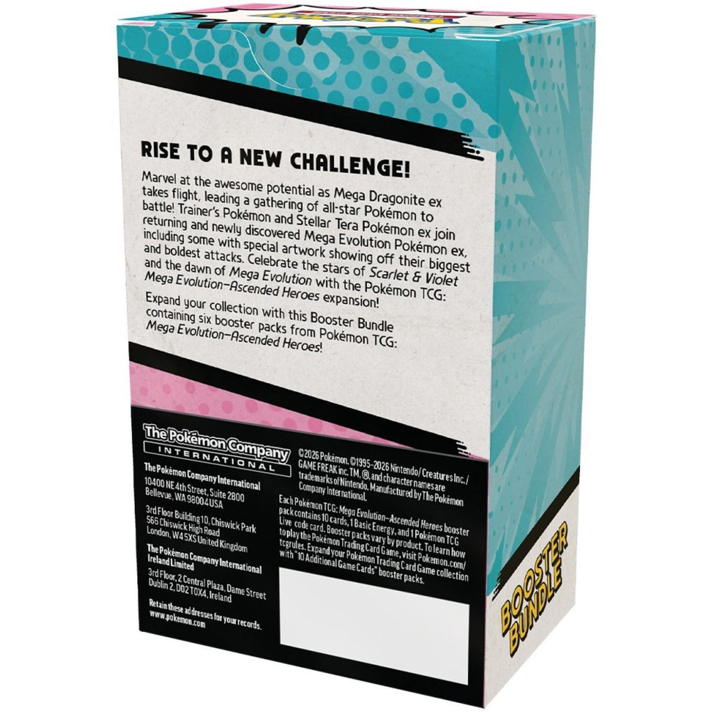 Pokémon TCG: Ascended Heroes Booster Bundle (6 Packs)