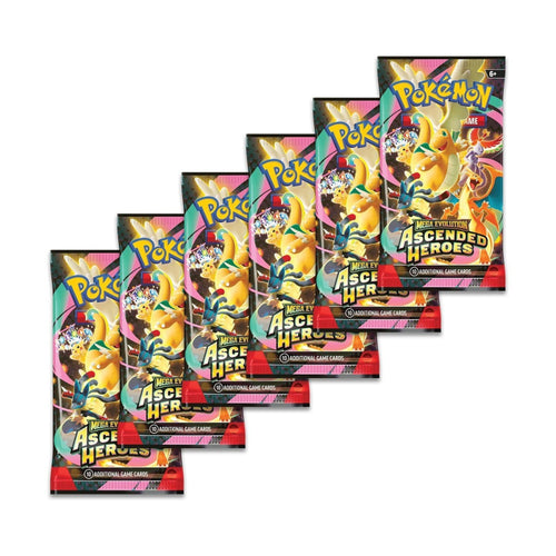 Pokémon TCG: Ascended Heroes Booster Bundle (6 Packs)