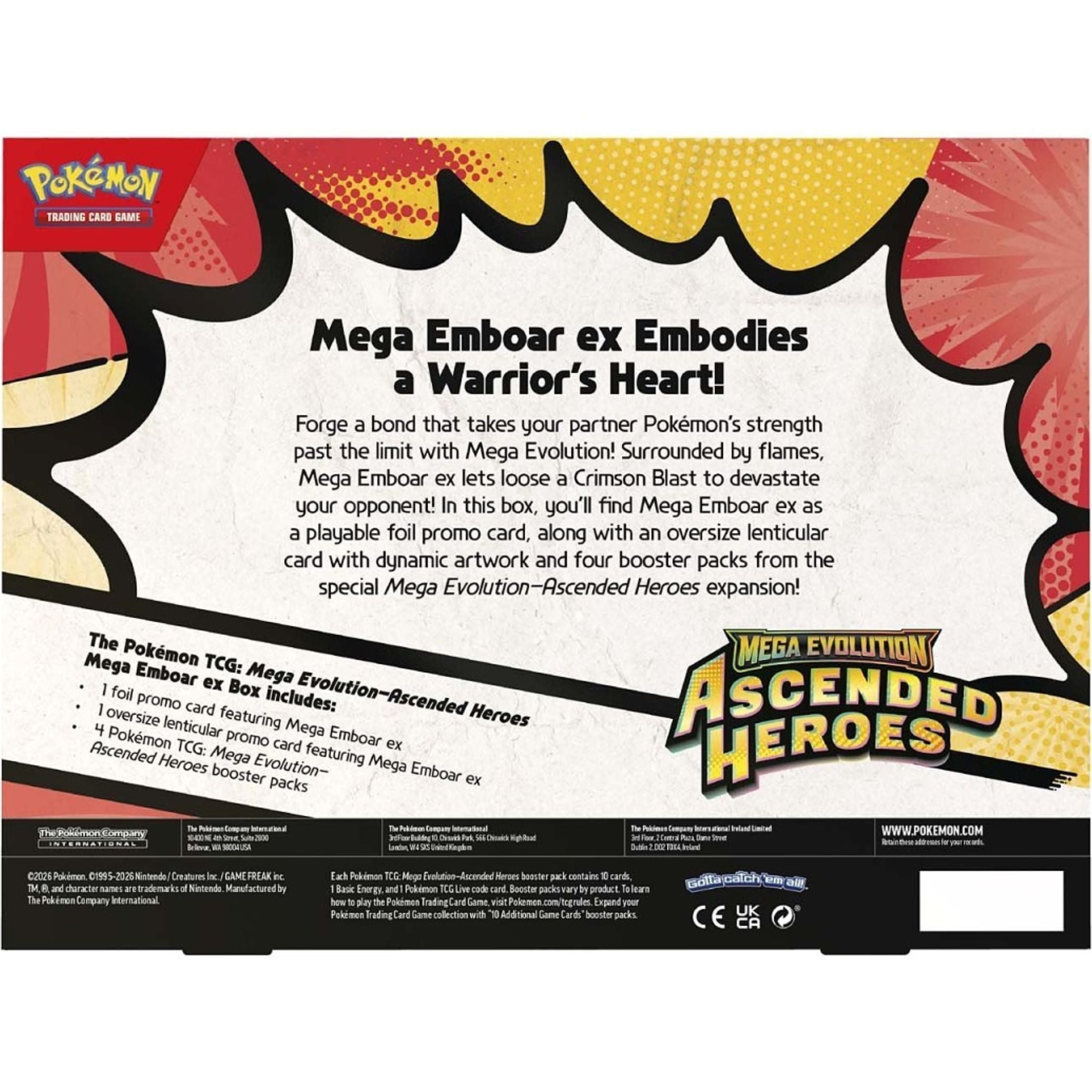 Pokémon TCG: Ascended Heroes Mega Emboar ex Box