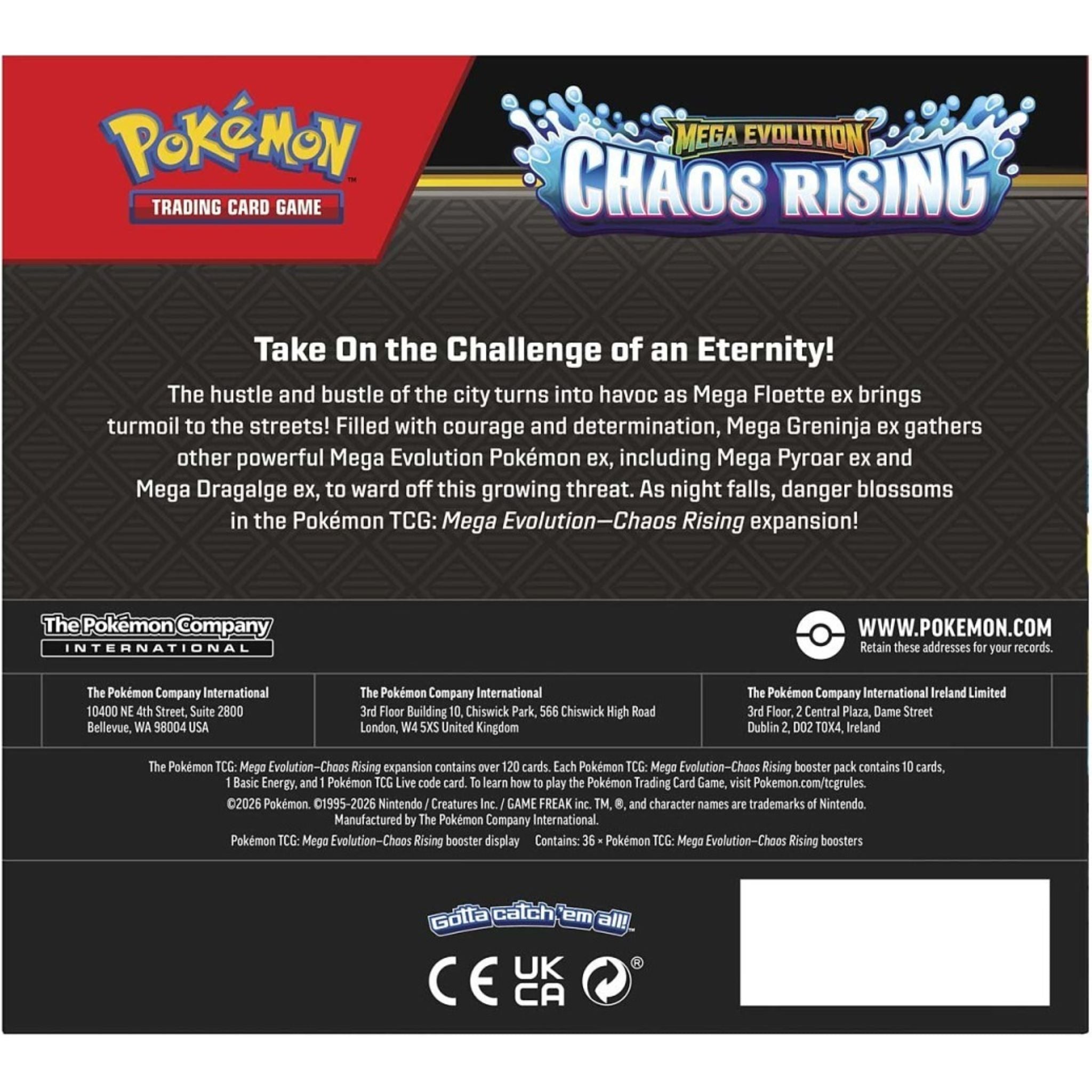 Pokémon TCG: Chaos Rising Booster Display Box (36 Packs)