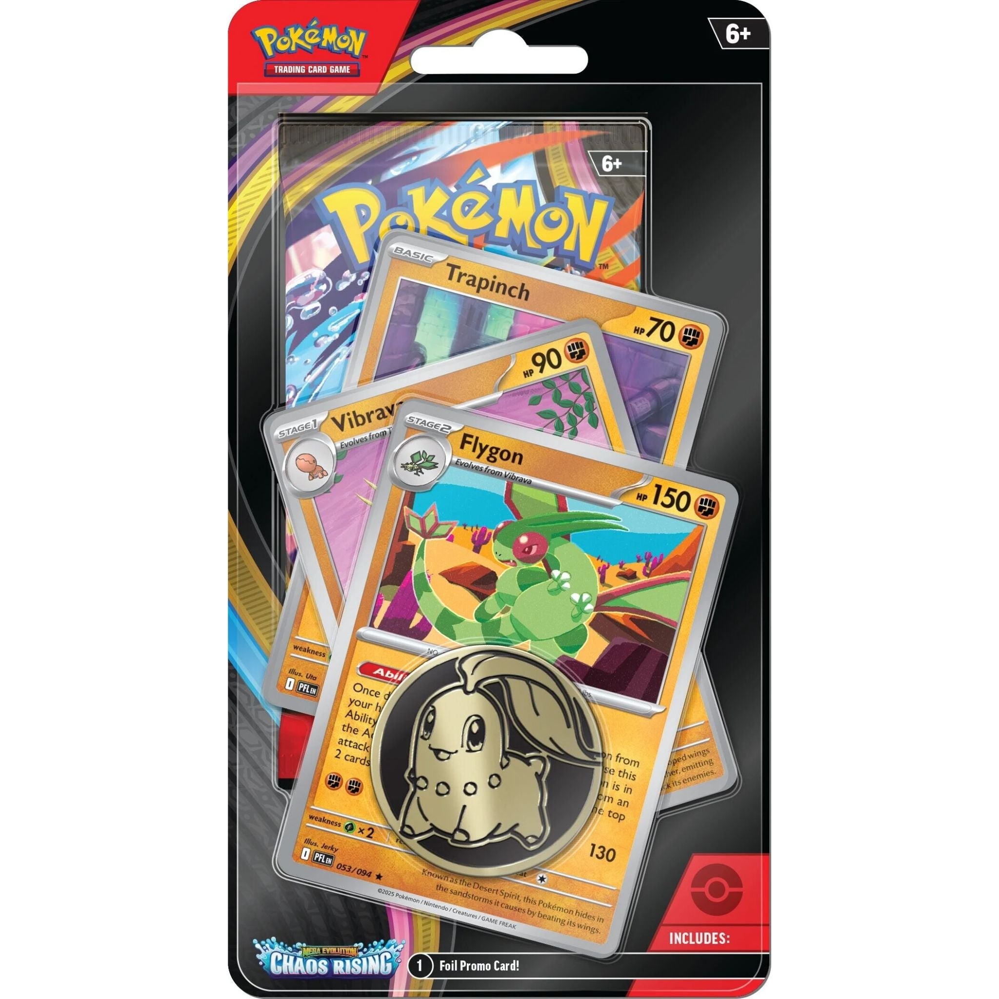 Pokémon TCG: Chaos Rising 1-Pack Blister Trapinch, Vibrava & Flygon