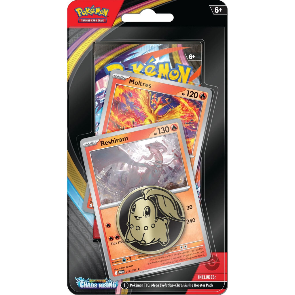 Pokémon TCG: Chaos Rising 1-Pack Blister Moltres & Reshiram